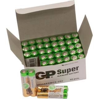 AAA batterier / 40 stk GP Super Alkaline / Bedste batterier