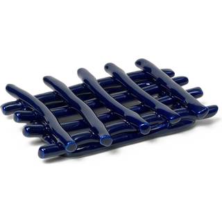 Ferm Living Ceramic sæbefad 10x14,5 cm Blue