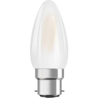Osram LED B22D Kerte filament matt 4W 470lm - 827 ekstra varm hvid | erstatter 40W