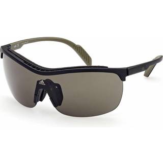 Adidas Sport Unisex SP0043 02N Solbriller Injiceret Sort-opaque Grøn Maske Normal