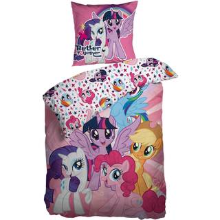 Økologisk My Little pony sengetøj 140x200 cm - Børnesengetøj - Vendbart sengesæt i 100% økologisk bomuld