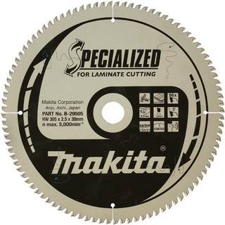 Rundsavsklinge til laminat  Makita; 305x2,5x30,0 mm; Z96; 5°
