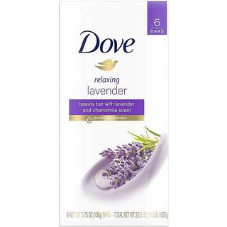 Dove afslappende lavendel sk?nhedsbar med lavendel og kamille duft 3.75 ounce 6 bar