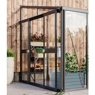Vitavia dobbeltdøre til Helena, sort, inkl. 3 mm hærdet glas