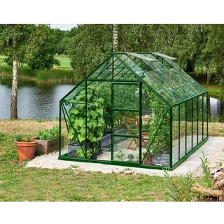 Halls Drivhus Universal 128 grøn m/3 mm glas - F09941