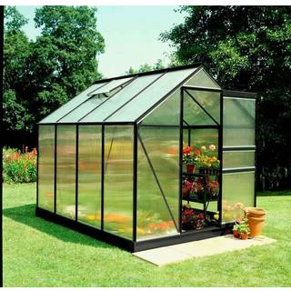 Halls Drivhus Popular 86 sort m/4 mm poly  - F09709