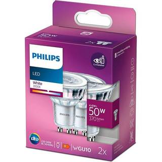 Philips LED 4,6W (50W) GU10 3000K 370lm 2-pak