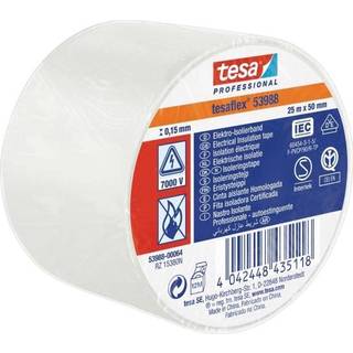 Tesa Isoleringstape vde/iec pvc 25mx50mm hvid