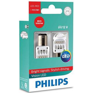 Philips Vision P21/5W 12V LED stop rød - Sæt