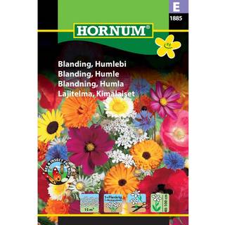 Blomsterblanding Humlebi - Blomsterfrø til ca. 15 M2 - Et og flerårige sommerblomster