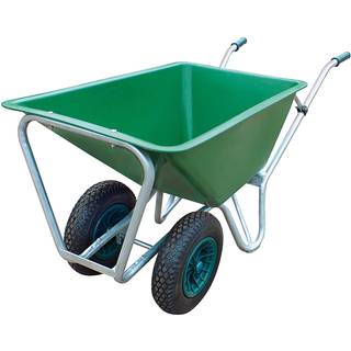 Staldkærre Galv. m/ Plastkasse 160 L