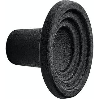 Beslag Design Fleur knop, Ø46 mm, sort støbejern