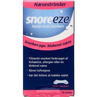 Snoreeze Næsetrimler Small/Medium Medicinsk udstyr 10 stk