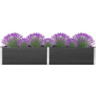 højbed 200x100x54 cm WPC grå