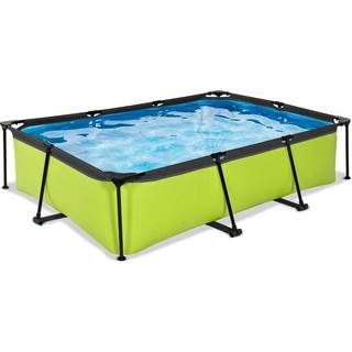 Lime 300x200x65cm pool med filterpumpe - grøn - EXIT