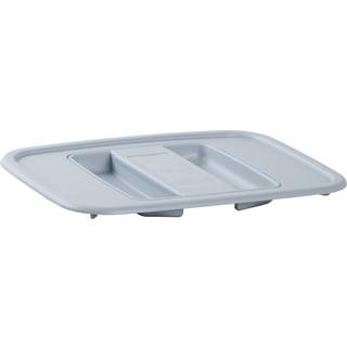 Låg til affaldssorteringsbeholder Nordiska Plast Återwinning ECO, lysegrå, 265 x 200 x 20 mm, passer til 7 &amp; 12 liter