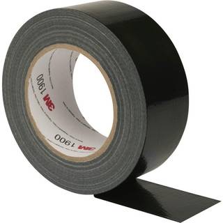Lærredstape 1900 sort 50mm × 50mtr