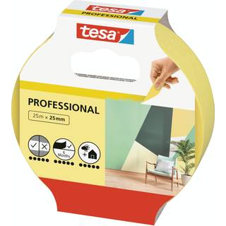 tesa Masking Tape Professional 25m x 25mm Yellow