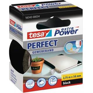 tesa Cloth Tape extra Power Perfect 2.75m x 19mm Black