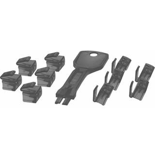 RJ45 Port Blocker -  10 låse / 1 nøgle - Sort