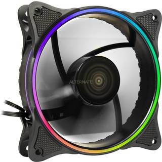 Inter-Tech Zusatzlüfter Fan 120mm RGB für X-908 u. - Kabinet køler - 120mm - Sort
