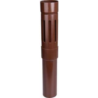 Plastmo altanafløb, PVC, brun - Ø110 mm