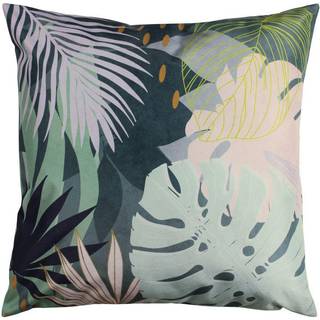 Furn furn. Teal Blue Leafy Outdoor Cushion