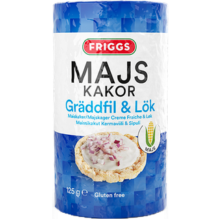 Friggs Majskakor Gräddfil & Lök (125 g)