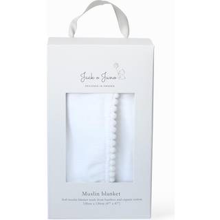 Jack o Juno Pom Pom Babytæppe 120x120 Cm - Babytæpper Bambus Pearl - N312PE-O