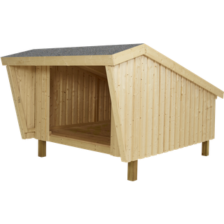 PLUS shelter inkl. tagpap, ubehandlet, natur/nåletræ - 170/107 x 225 cm