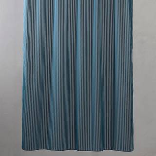 Compliments badeforhæng lines m. ringe havblå 140x200cm