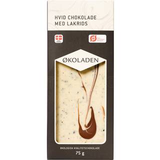 Økoladen Chokolade hvid lakrids Ø (75 g)