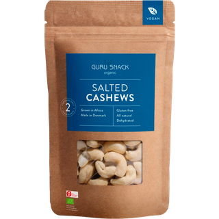 Guru Snack Cashews Salted Økologisk - 100 g