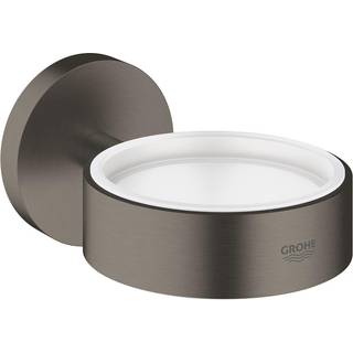 GROHE Essentials holder til glas og sæbedispenser børstet grafit