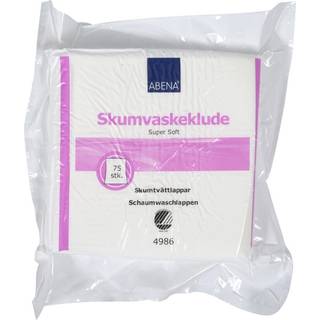 Abena Skumvaskeklude Svanemærket - 19x19 cm - 75 stk