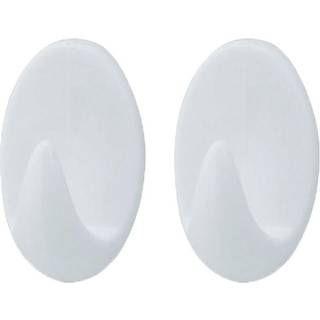Håndklædekrog oval plast medium 2 stk. - Target