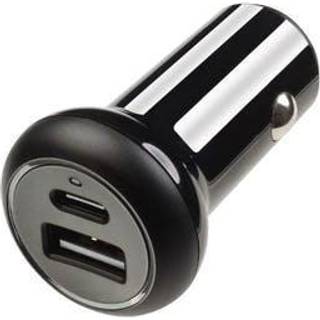 Vivanco 1xUSB-C PD / USB-A biloplader 2x24W Sort