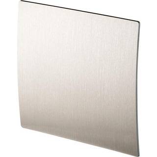 UNITE Frontpanel sølv farvet look i buet design til ventilator ø100
