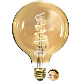Star Trading - LED LAMP E27 G125 Dekoleret spiral Amber - 3.2W - 2100K - Dæmpbar