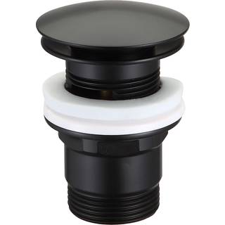 Bundventil pop-up 1 1/4" Ø66 mm sort