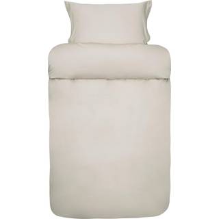 Satinvævet sengetøj 140x220 cm - Beige sengesæt i 100% egyptisk bomuld - Elegance - Høie Of Scandinavia sengelinned