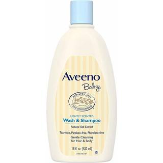 Aveeno baby daily moisture wash & shampoo natural oat extract 532ml