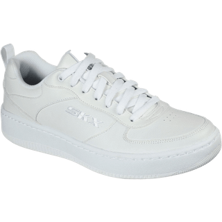 Skechers Sport Court herresko - (Hvid, str. 44, Imiteret læder)