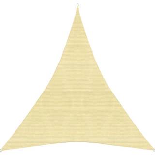 solsejl 5x6x6 m 160 g/m² HDPE beige