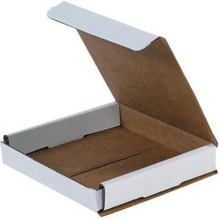 Aviditi White Corrugered Pardboard Mailing Boxes 6 """" X 5 """" X 1 """" Pakke med 50 knus-proof til forsendelse af mailing og opbevaring
