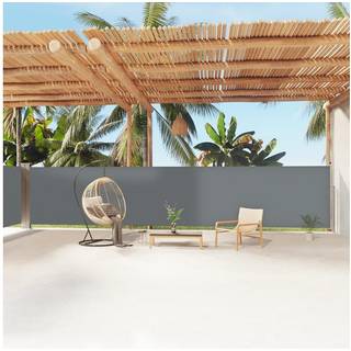 Sammenrullelig Sidemarkise 160X1200 Cm Antracitgrå