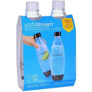 Sodastream 1 litre Fuse bottles - White Two-pack