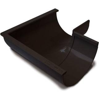 Plastmo udvendig gering, PVC, sort, 45° - nr. 10