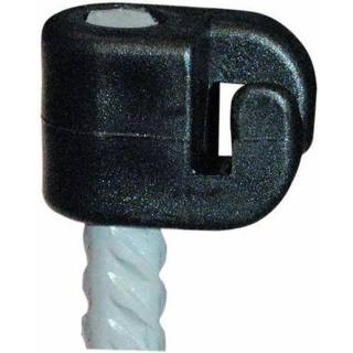 Isolator 8 mm sort 100 stk