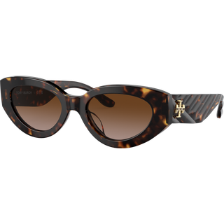 Tory Burch TY7178U 172813 51 Solbriller Kvinder Tortoiseshell - Dark Tortoise - 51mm